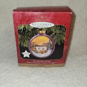 Hallmark Keepsake The Warmth Of Home Thomas Kinkade, Painter Of Light Ornament